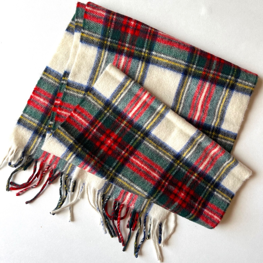 Vintage Scottish 100% Lambswool Tartan/Plaid Scarf | The Scotch House